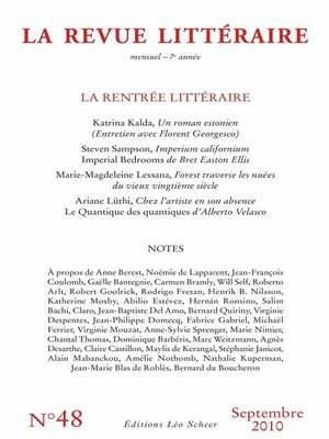 cover image of La Revue Littéraire N°48